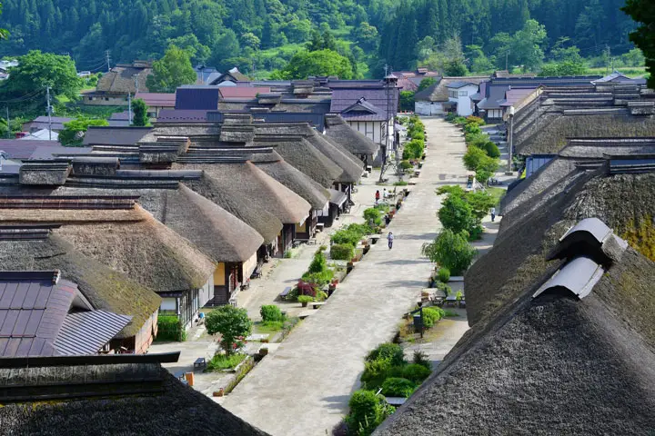 街道沿いの宿場