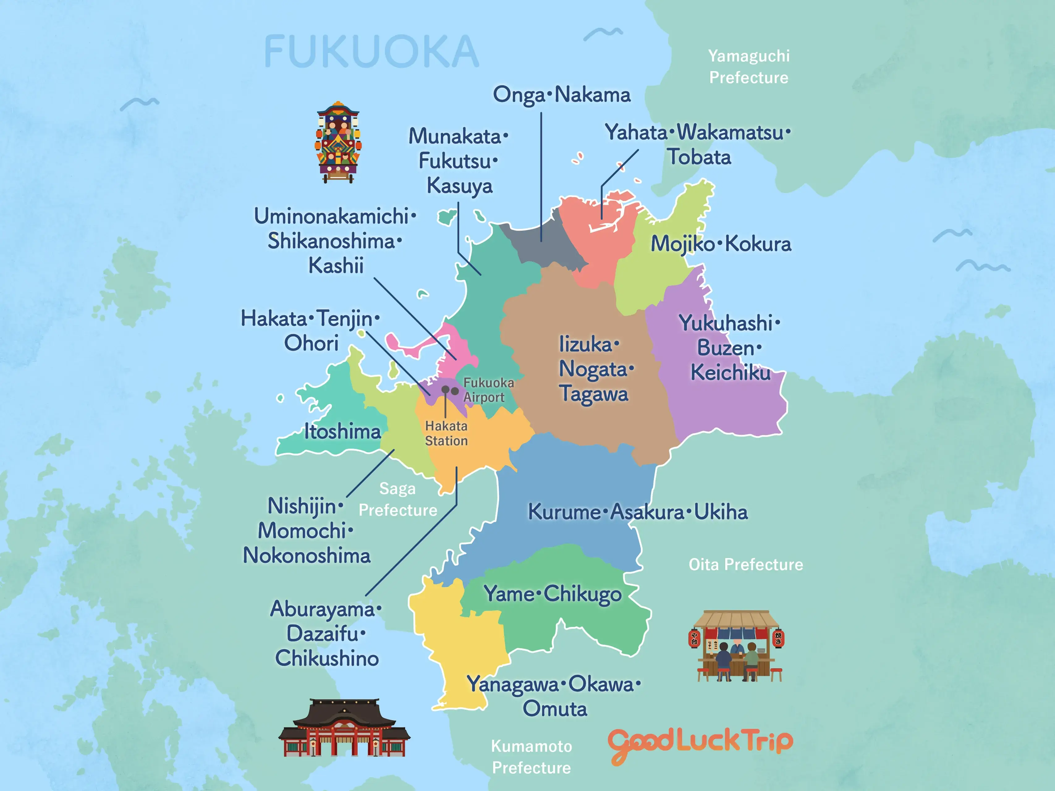 Explore Fukuoka by Area