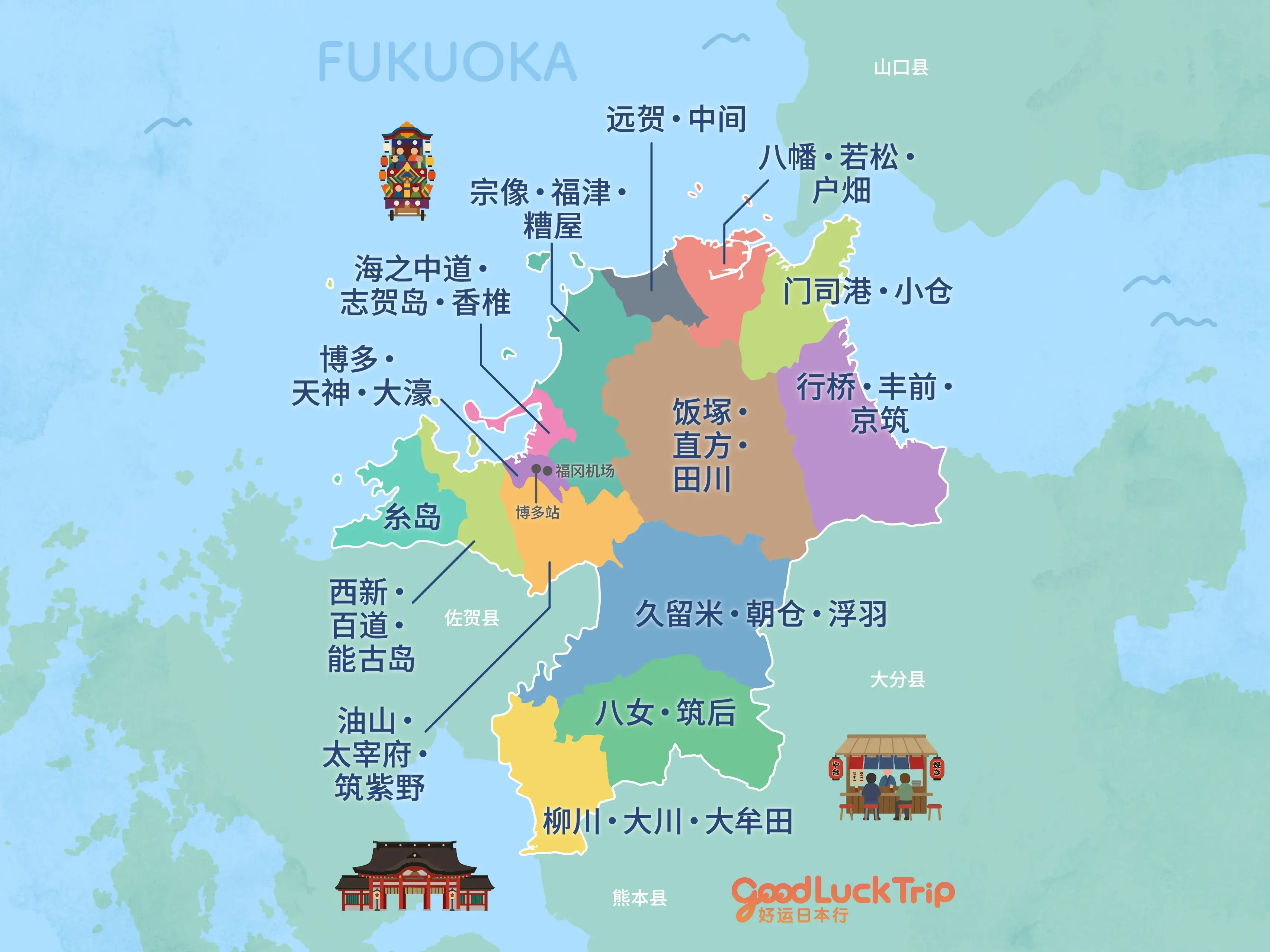 依区域探索福冈