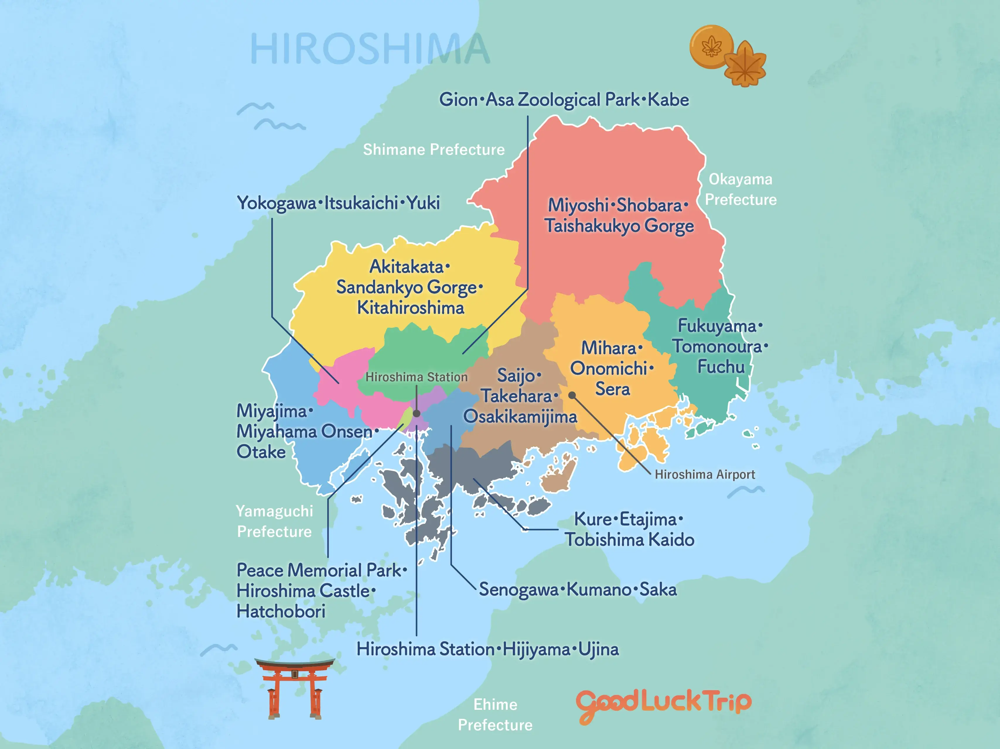 Explore Hiroshima by Area