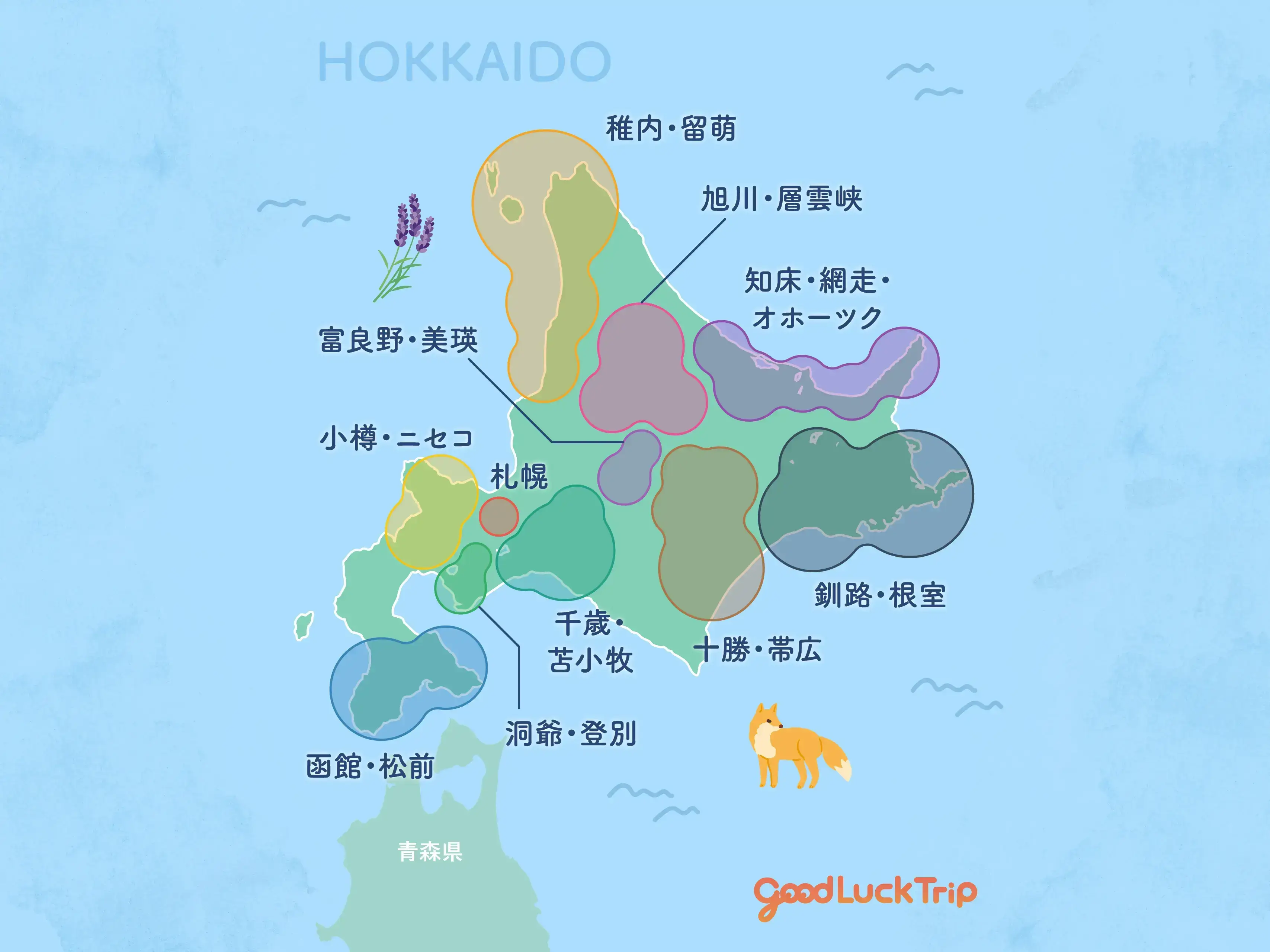 地域で見る北海道